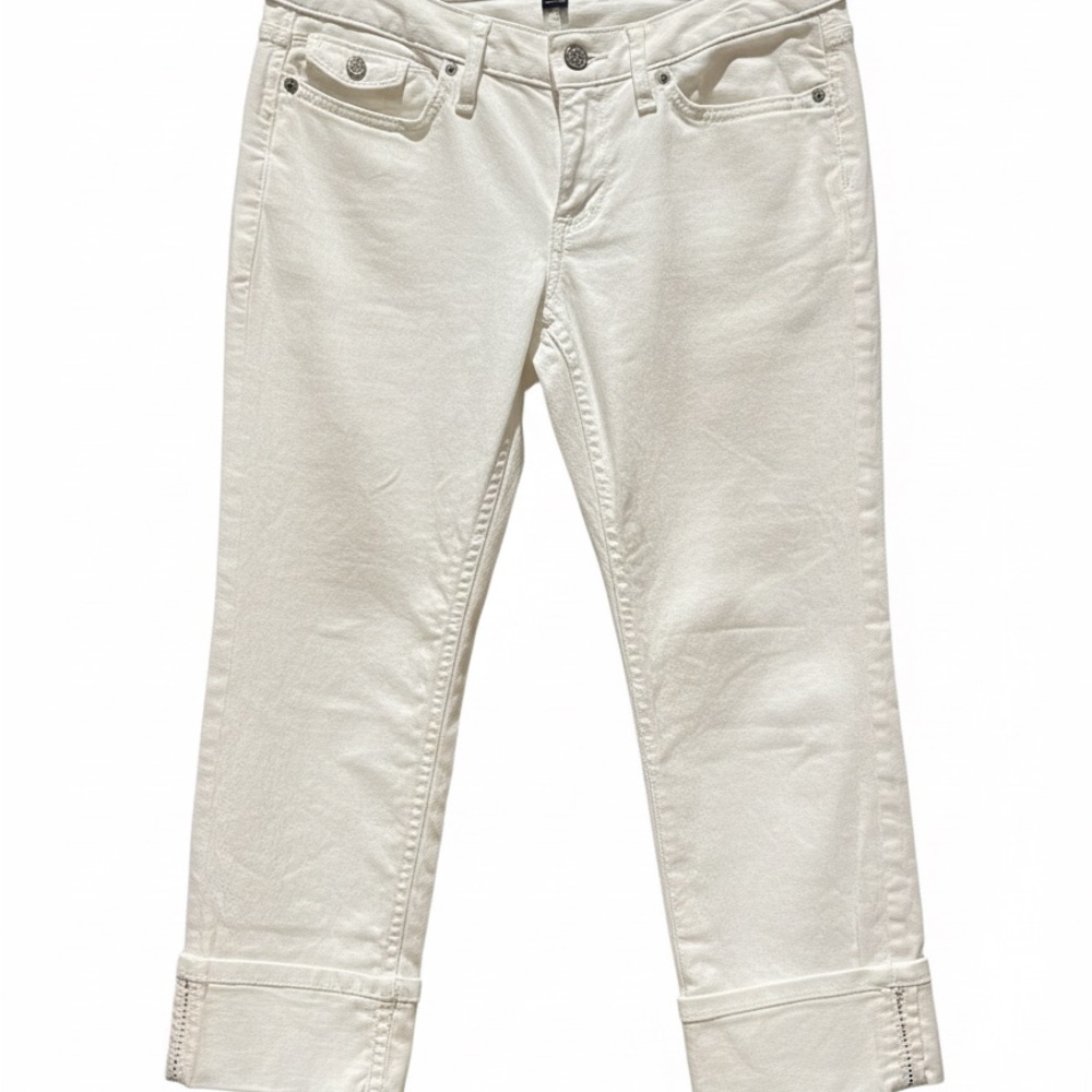 Banana Republic White Cropped Women's Jeans - Picture 2 of 7